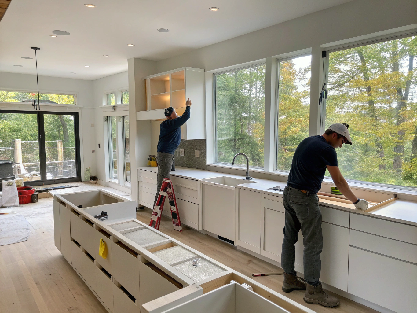 Modern home renovation and interior carpentry